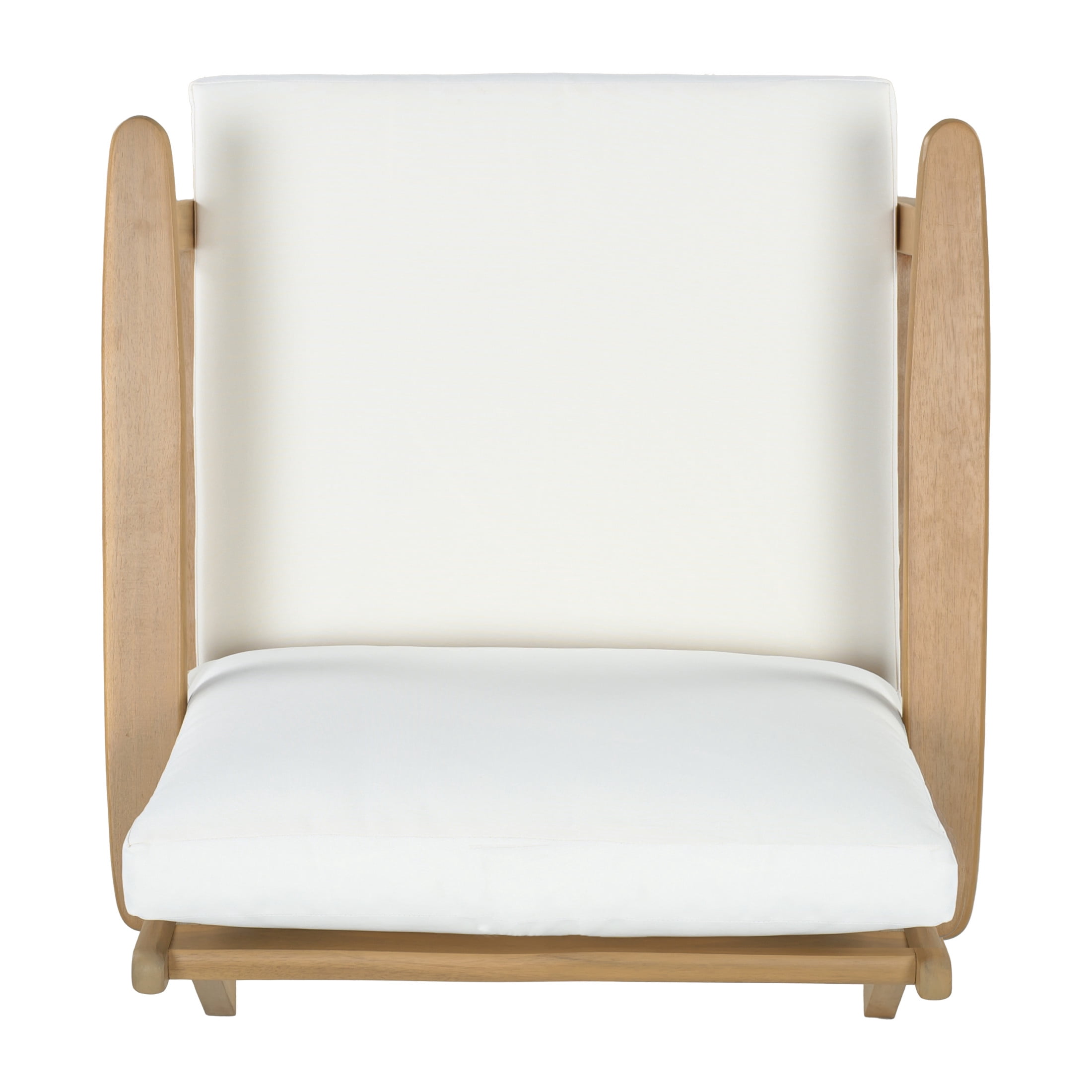 Christopher Knight Home 4-Piece Wood Patio Conversation Set with Loveseat, Chairs & Table, Light Teak+Beige