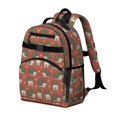 thumbnail image 2 of Hedgehog and Holly Red Pattern Cute School Backpack Bag for School with Padded Back and Adjustable Shoulder Straps 15.25"x11.5"x5.25", 2 of 5