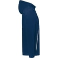 thumbnail image 4 of Augusta Sportswear B29634657 Eco Revive Polar Fleece Hooded Full-Zip Jacket, Navy - 2XL, 4 of 7