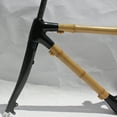thumbnail image 2 of Naturefly Bamboo Gravel Frame Disc Road Bicycle Frameset Bike Parts City Cycling Black 135 QR 700c, 2 of 8