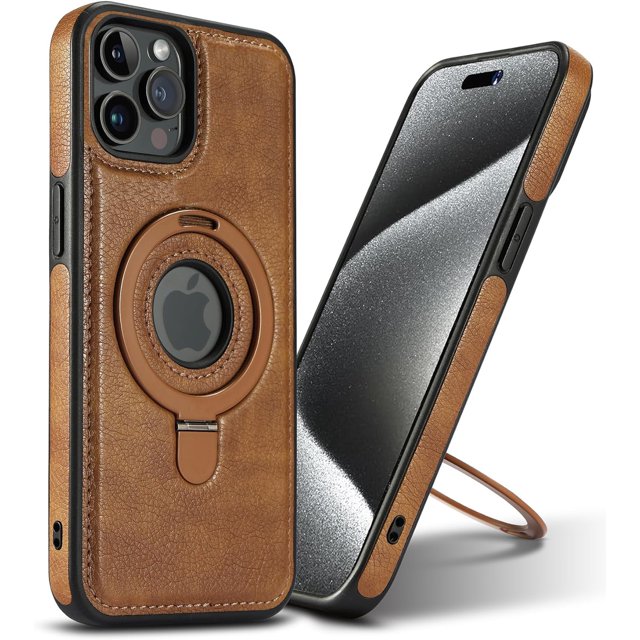Funda de teléfono VAUSERDY para iPhone 12/12 Pro Slim Magnetic Brown