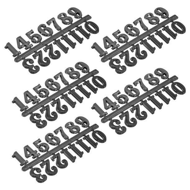 5 Sets Arabic Clock Numbers DIY Clock Arabic Number Decoration Clock