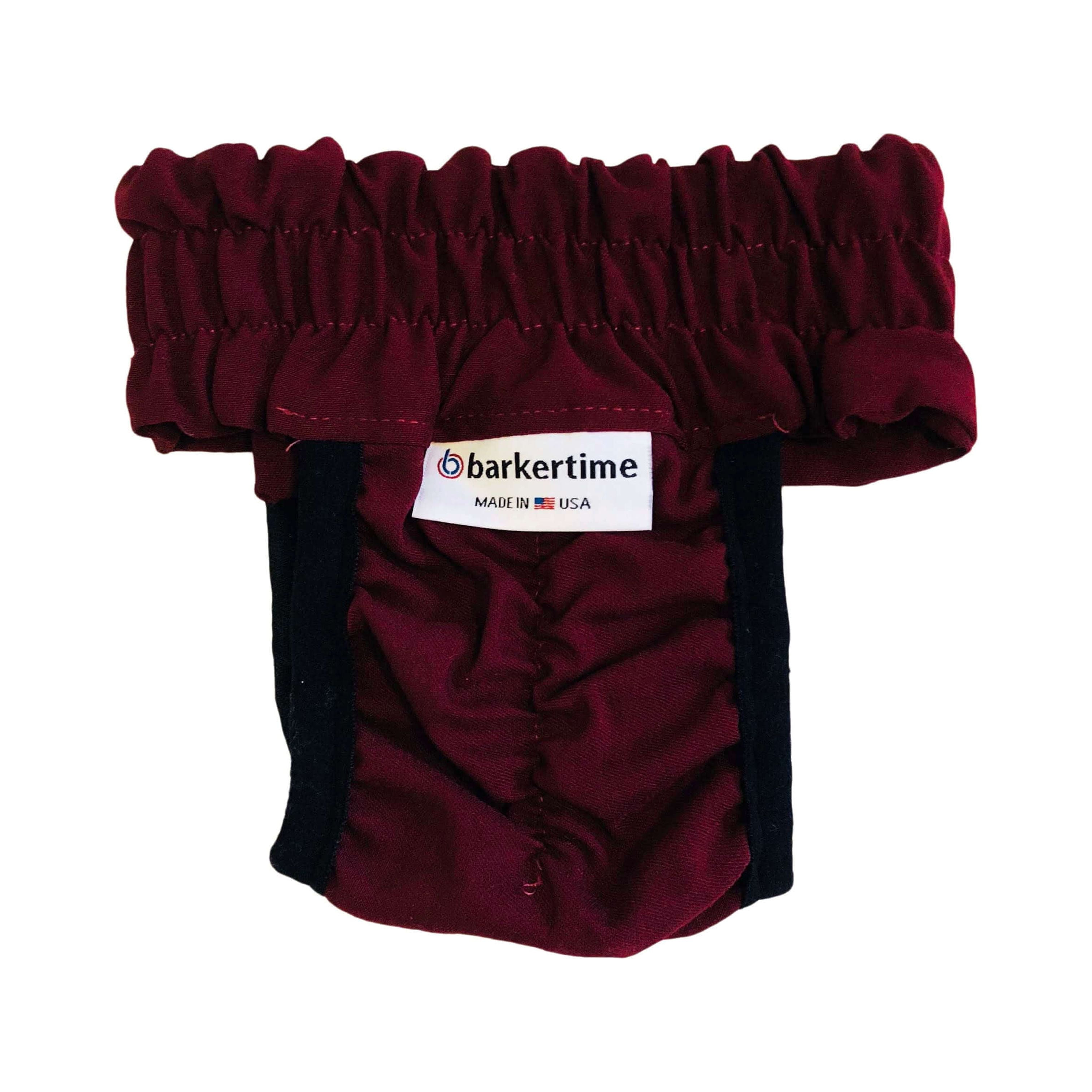 Barkertime Burgundy Dog Diaper Pull-up