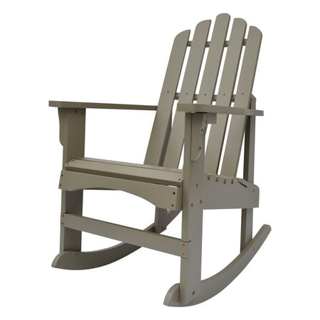 Shine Company Marina Porch Rocker - Taupe Gray