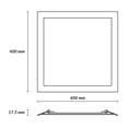 thumbnail image 2 of Estevez Luminaria LED Empotrable Cuadrada FLAT SQUARE CCT 36W Blanco – 3 Tonos de Luz, 2 of 8