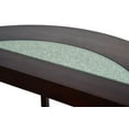 thumbnail image 6 of Steve Silver Rafael Traditional 45" Width Half Moon Console Table w/ Casters, Merlot Cherry, 6 of 7
