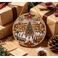 thumbnail image 6 of Christmas Pearl Diamond Art Ornament Kit DIY Hanging Decor, Shimmering Holiday Craft for Tree Window Wall Fireplace(Christmas Square), 6 of 7