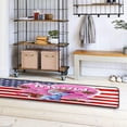 thumbnail image 4 of Dreamtimes Meow Cat Love Hallway Runner Rug 2'x6' Kitchen Rug with Rubber Backing Floral American Flag Non Slip Entryway Rug Runner Washable Soft Area Rug for Hallway Bedroom Kitchen Decor, 4 of 6