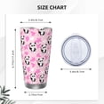 thumbnail image 4 of KLL Funny Panda Draws A Heart Print 40oz Stainless Steel Insulated Car Cup with Spillproof Lid - Keep Your Drink Hot or Cold on the Go-Without Straw, 4 of 8