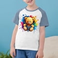 thumbnail image 3 of RXIRUCGD 2025 Vêtements d'Été pour Enfants Tout-Petits Garçons Filles Mode Mignon Col Rond Imprimé Manches Courtes Haut, 3 of 7
