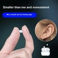 thumbnail image 2 of Invisible Earphones Mini Headphones V5.2 Bluetooth TWS In-Ear Earbuds Noise Reduction Wireless Sleep In-Ear Earbuds With Micr,black, 2 of 10