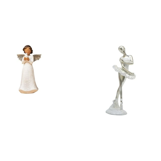Figura de resina de ángel,Estatua de ángel Figura Decoración del hogar Estante de interior,Figura de escritorio,Estatua de bailarina,adorno de escritorio,decoración del hogar,Estatua de