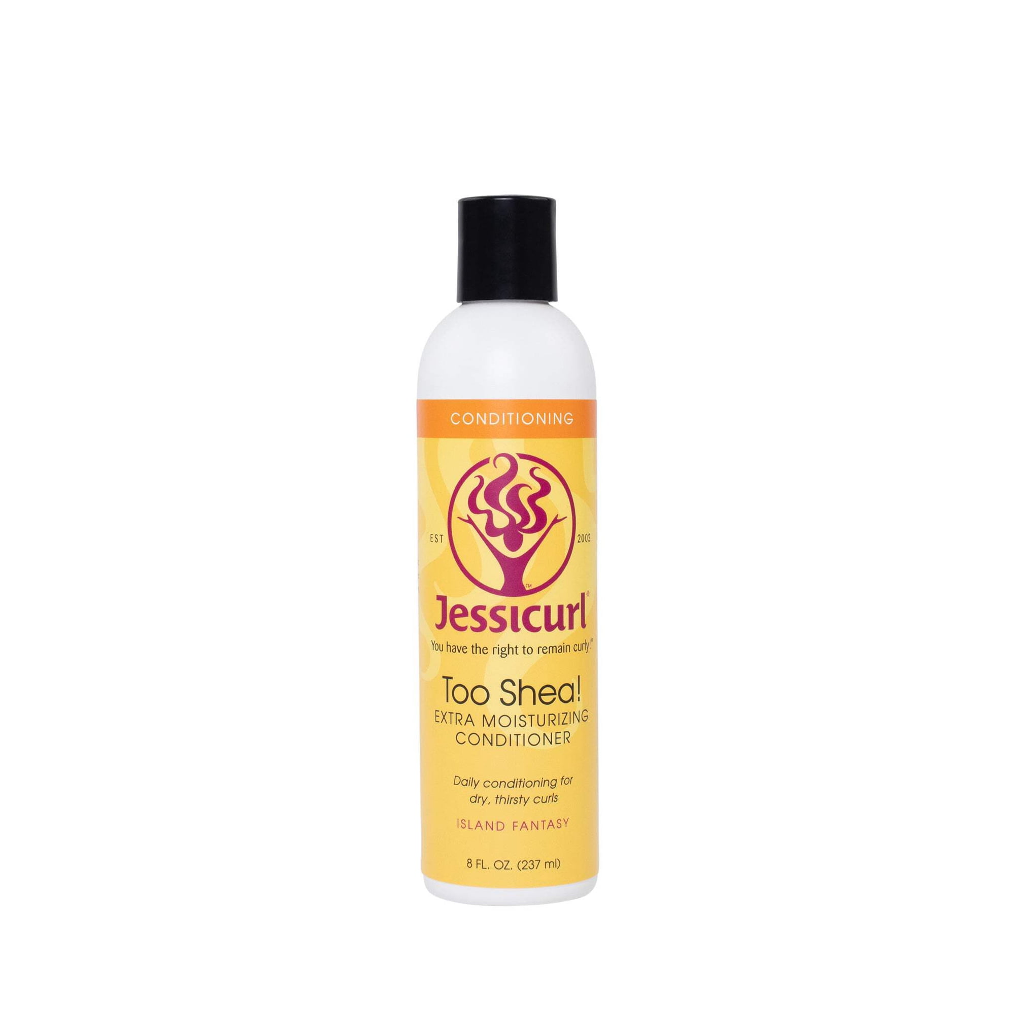 Jessicurl Too Shea! Extra Moisturizing Conditioner Island Fantasy 8 fl oz. Daily Conditioning for Dry Thirsty Curls