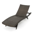 thumbnail image 2 of Noble House Thira Outdoor Wicker Chaise Lounge Chair Mix Mocha, 2 of 19