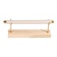 thumbnail image 4 of Organizador de joyas con base de madera, expositor multiusos para pulseras 1 nivel, 4 of 9