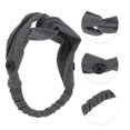 thumbnail image 3 of Unique Bargains 1 Pc Button Stripe Elastic Headwrap for Women Dark Gray, 3 of 6