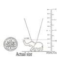 thumbnail image 2 of Dazzlingrock Collection Round White Diamond Elephant Pendant for Women with 18 Inch Silver Chain (0.05 ctw, Color I-J, Clarity I2-I3) in 10K Yellow Gold, 2 of 3