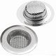 thumbnail image 1 of Drain Strainer Set of 2, 11.5cm Stainless Steel Kitchen Sink Shower Bathtub Drain Sink Strainer Filter, 2 Pieces/Sets Drain Strainer, 1 of 5