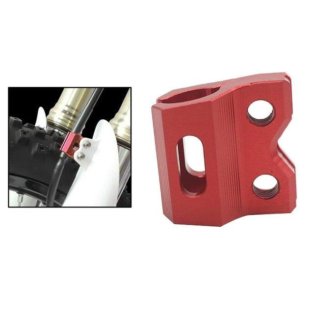 DYNWAVECA Support de Câble de Frein avant en Aluminium CNC Durable et Tendance pour CRF 250R / X / RX 65 85 125, Rouge, 1.18x1.