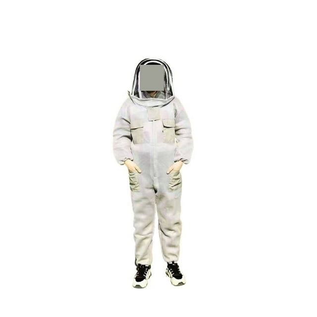 Integrated Thickened Beekeeping Tool, Bee Spacesuit With Sheepskin Gloves, Complete Set Of Beekeeping Clothes ,Comfortable Fit