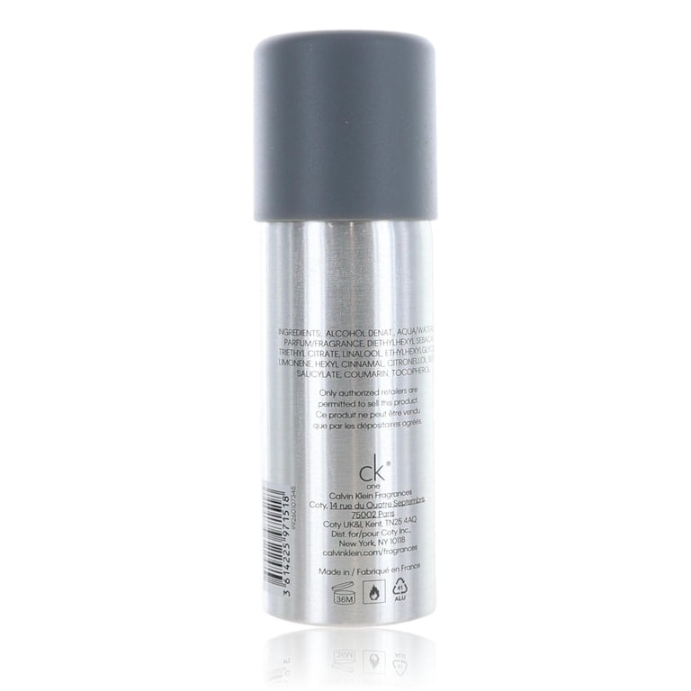 CK One by Calvin Klein Unisex 5 oz Deodorant Spray - Walmart.com