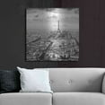thumbnail image 6 of Luxe Metal Art 'La Tour Eiffel et La Defense' by Wilco Dragt, Metal Wall Art, 36"x36", 6 of 7