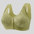 thumbnail image 2 of UngA Comfortable Bras for Older Women 2025 New Front Snap Bras for Senior Women No Underwire Front Closure Comfort Wireless Closing Bra Green,3XL, 2 of 7