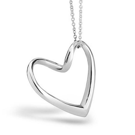 necklace heart sterling silver open pendant floating girlfriend chain canada