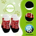 thumbnail image 7 of TELOLY 8Pcs Dog Socks,0 Dog Clothes,For Hardwood Floors Dog Socks to Prevent Licking Paws,Style1, 7 of 7