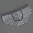 thumbnail image 4 of Afuyipoi Men's Ice Silk Underwear,Active Mid Rise Breathable Comfortable Briefs Gray L, 4 of 4