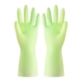 thumbnail image 2 of ¡Oferta Exclusiva!, Guantes de limpieza de goma reutilizables para lavavajillas, para cocina, baño, antideslizantes, con agarre, largos, con forro flocado, flexibles, resistentes al agua Akmoler, 2 of 9