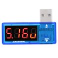 thumbnail image 1 of uds Detector USB probador de voltaje actual voltímetro amperímetro portátil para cargadores de teléfonos móviles azul, 1 of 8