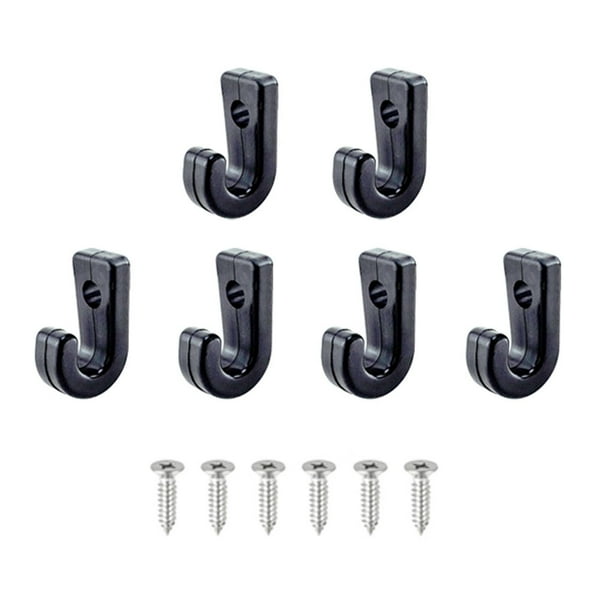 Sidaley Kit de nailon de plástico con gancho de 6 uds., aparejo de canoa, cuerda elástica para remo, montajes protectores, herramientas de Bombillas para automóviles Tipo de tornillo