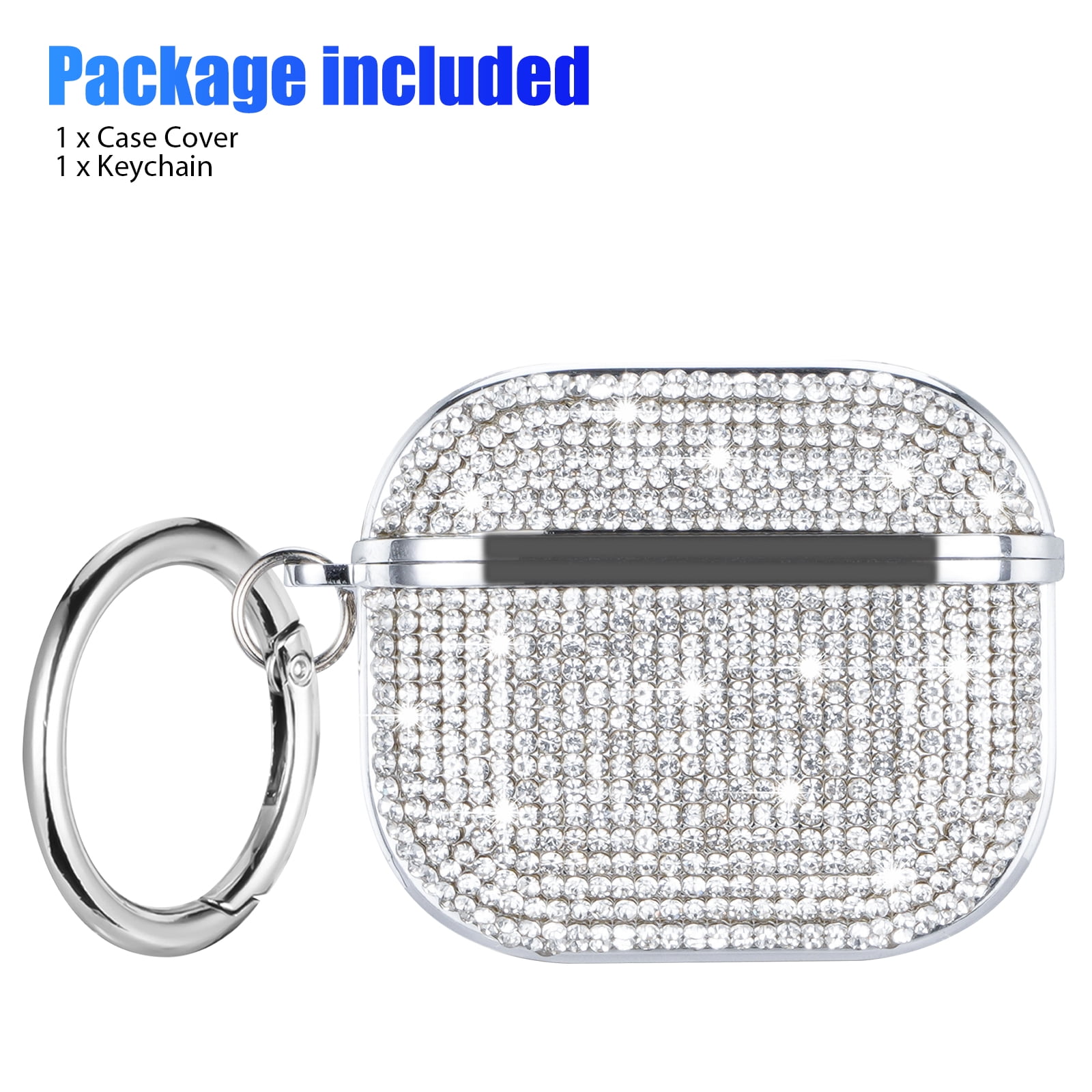 OLEBAND Airpods 3rd Generation Case with Cute Bling Keychain