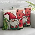 thumbnail image 3 of Qinduosi  Summer Pillow Covers of Watermelon Gnome Decorative Throw Pillow Case Summer Watercolor Melon Fruit Cushion Case for Farmhouse Home Sofa Home Couch Office Decoration White, 3 of 5