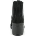 thumbnail image 5 of Alpine Swiss Sofia Womens Suede Chelsea Boots Made in Italy Block Heel Ankle Booties, 5 of 6