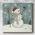 thumbnail image 2 of Jolly Snowman I- Gallery Wrapped Canvas, 2 of 9