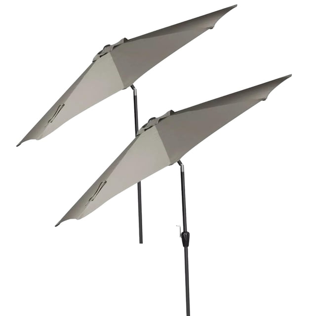 2 Sombrilla Plegable 3 Mts Para Jardin Playa Camp Exterior. cafe