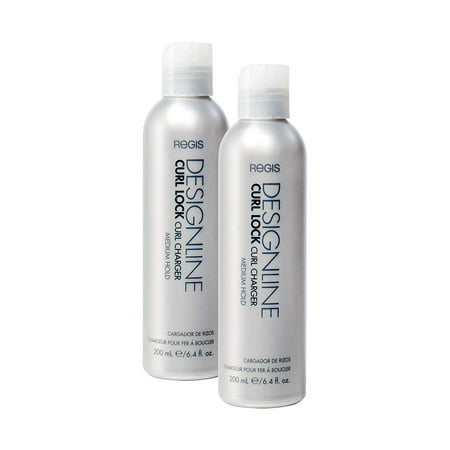 Curl Lock Curl Charger, 6.4oz - Regis DESIGNLINE - Activates Wave and Curl Formulation Without Adding Weight or Crunchiness to Preserve the Integrity of Natural Curls (6.4 oz (2 (Best Way To Curl Long Hair Without Heat)