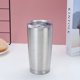 thumbnail image 5 of Vaso de 20 oz con tapa, vaso de viaje de acero inoxidable de doble pared con aislamiento al vacío, taza de café con aislamiento duradero, con revestimiento de polvo azul marino, taza térmica con tapa, 5 of 5