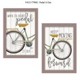 thumbnail image 1 of TrendyDecor4U V413-779SG "Pedal it Out" 2-Piece Vignette by Marla Rae, Taupe Frame, 1 of 1