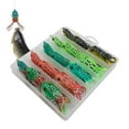 thumbnail image 6 of BESTSKY Frog Fishing Bait, 15 PCS Topwater Fishing Lure, Lifelike Action In Case Weedless Hooks Soft Baits For Bass Snake Catfish Freshwater Saltwater Fishing, 6 of 7