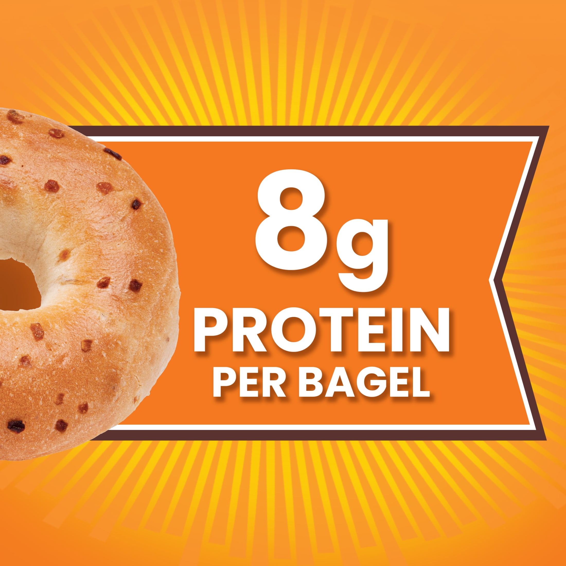 Thomas' Onion Bagels, 6 Count, 9g Protein, Kosher Bagels, 20 oz Bag