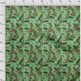 thumbnail image 4 of oneOone Polyester Spandex Sea Green Fabric Tropical Dress Material Fabric Print Fabric By The Yard 56 Inch Wide, 4 of 5