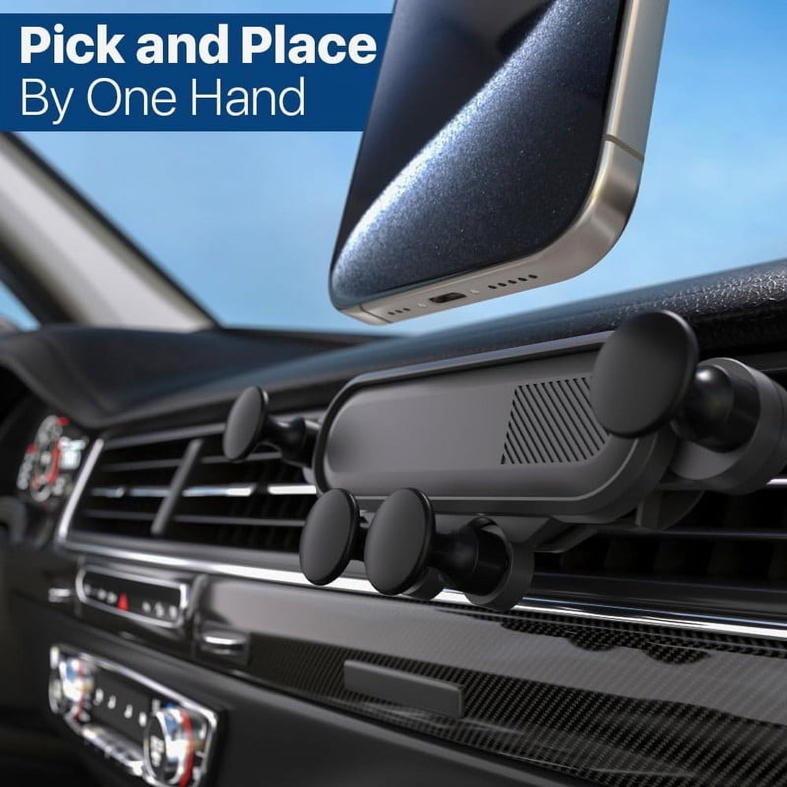LAX Gadgets Gravity Sensor Cell Phone Mount for Car