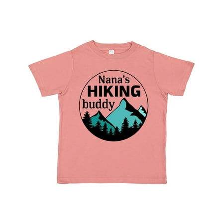 

Inktastic Nana s Hiking Buddy with Mountains and Trees Gift Toddler Boy or Toddler Girl T-Shirt