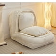 thumbnail image 5 of Human Dog Bed, Foldable Lazy Sofa with 5 Adjustable Position, 	Folding Lazy Sofa for Bedroom, Living Room,White, 5 of 7
