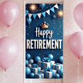 thumbnail image 5 of Decorative Design Retirement Banner Blue Balloon Happy Event Crown for Retirement Party Celebration Indoor Decoration, 5 of 8