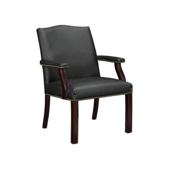 Lorell Bonded Leather Guest Chair
Bonded Leather Black Seat - Bonded Leather Black Back - 25" x 27.5" x 35.8" Overall Dimension