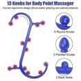 thumbnail image 2 of Trigger Point Massager - Therapy Cozy Massage Tool For Self Lower Back Massage, Neck Massage, Shoulder Massage, 2 of 5